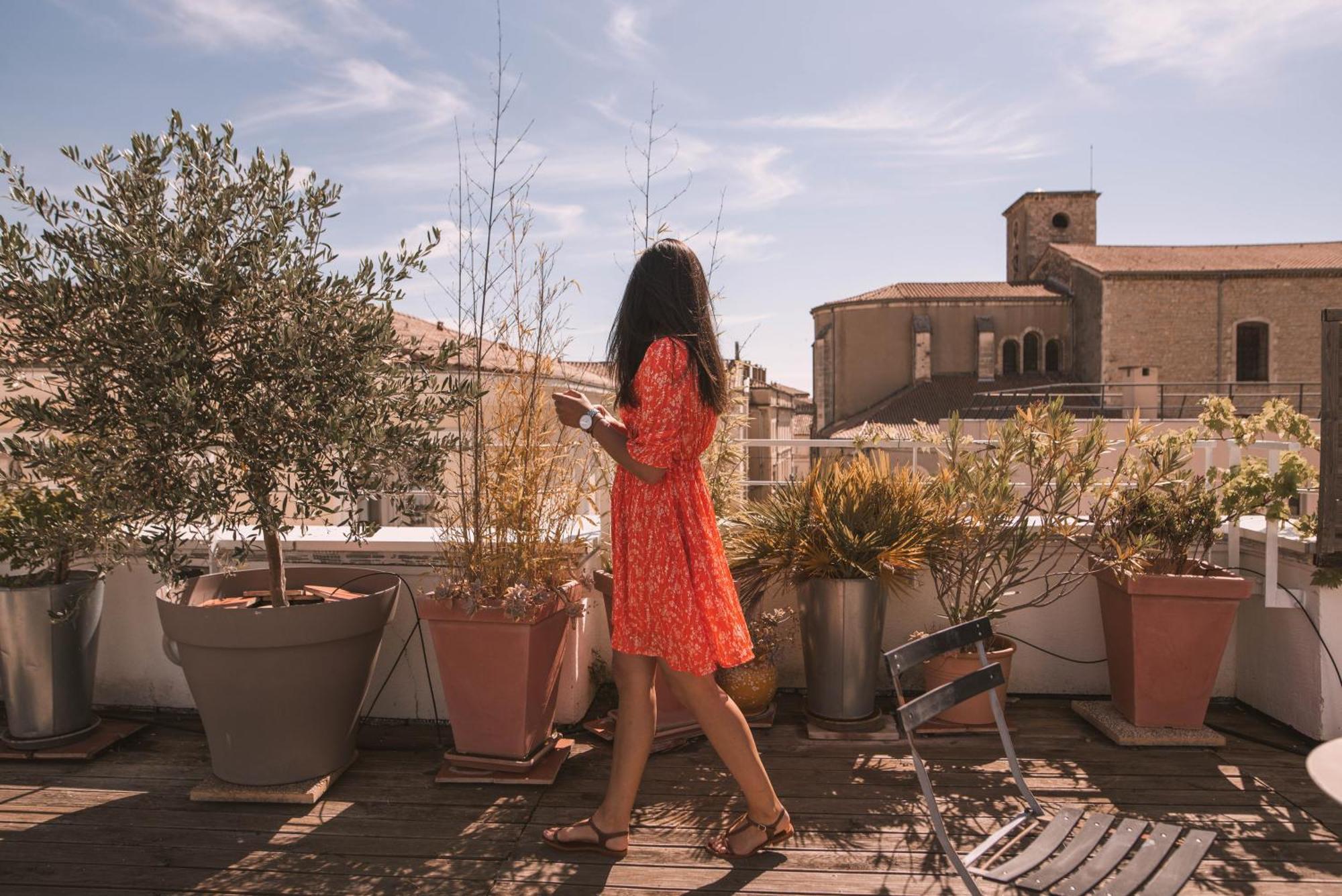 Chez Pepito & Zaza Hypercentre Rooftop Garage Nîmes Camera foto